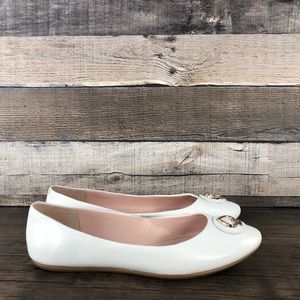 Kate Spade Fallenberg White Ballet Flats Women's Size 6.5